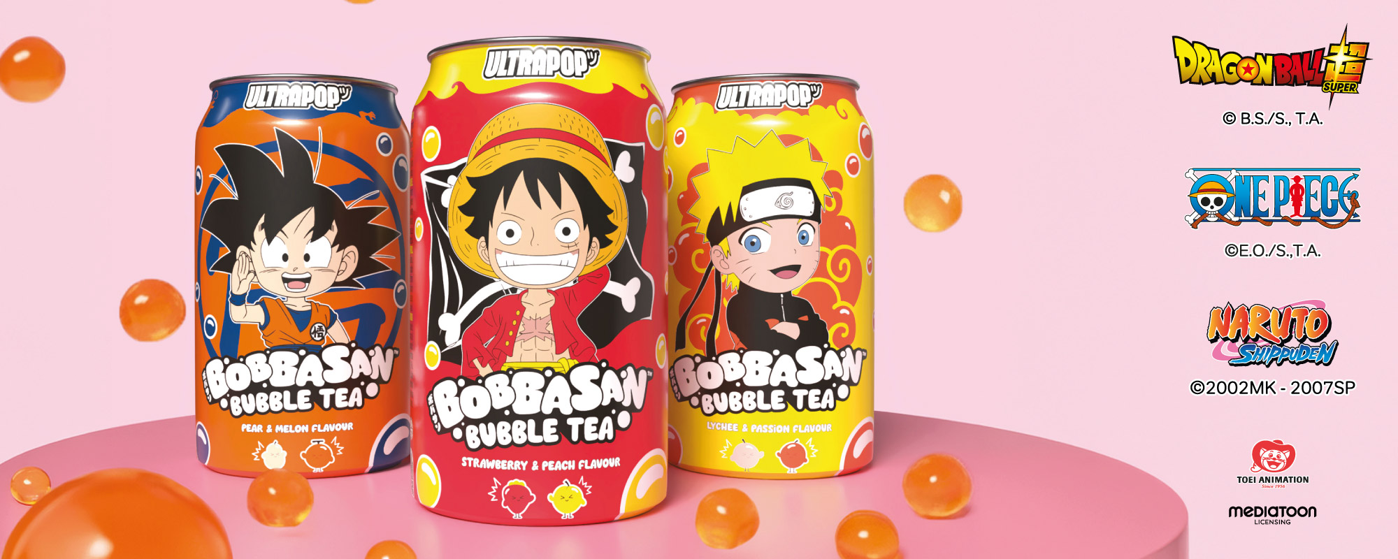 ULTRAPOP drinks under official manga licences