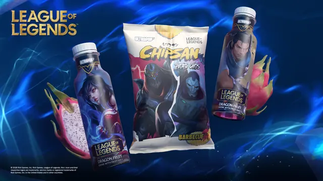 ULTRAPOP officially licensed League of Legends drinks and snacks selection